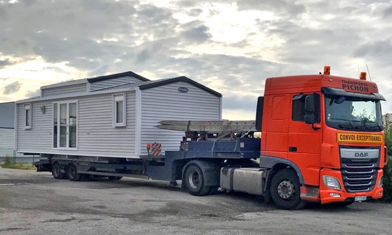 Transport Convois Mobile homes Cuves 